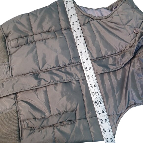 BONGO S Quilted Vest with Faux Fur Detachable Hood (4924) - Picture 9 of 10